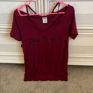 Pink by Victoria Secret Arizona State Maroon Shirt